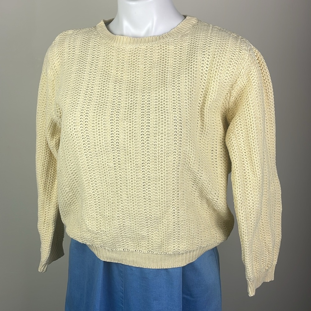 Vintage Open Knit Talbots Petites Sweater